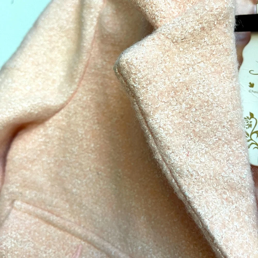 NWT Chicwish  peach color heavy wool jacket - Picture 3 of 4